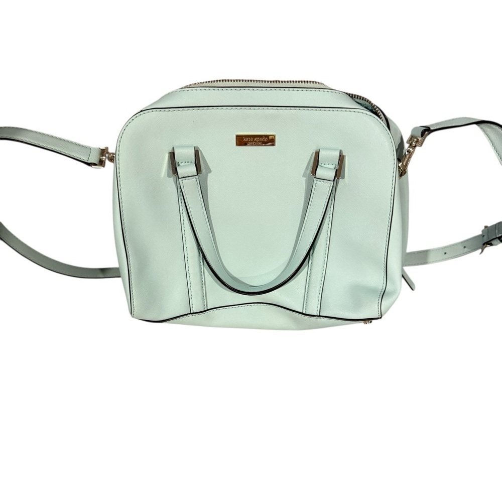 Authentic Kate Spade Newbury Lane Loden Leather Larger Satchel Bag. - Picture 14 of 14